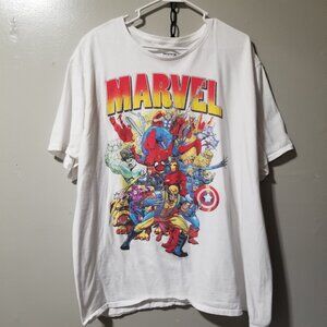 Marvel  T Shirt Cotton Short Sleeve Men's 3XL